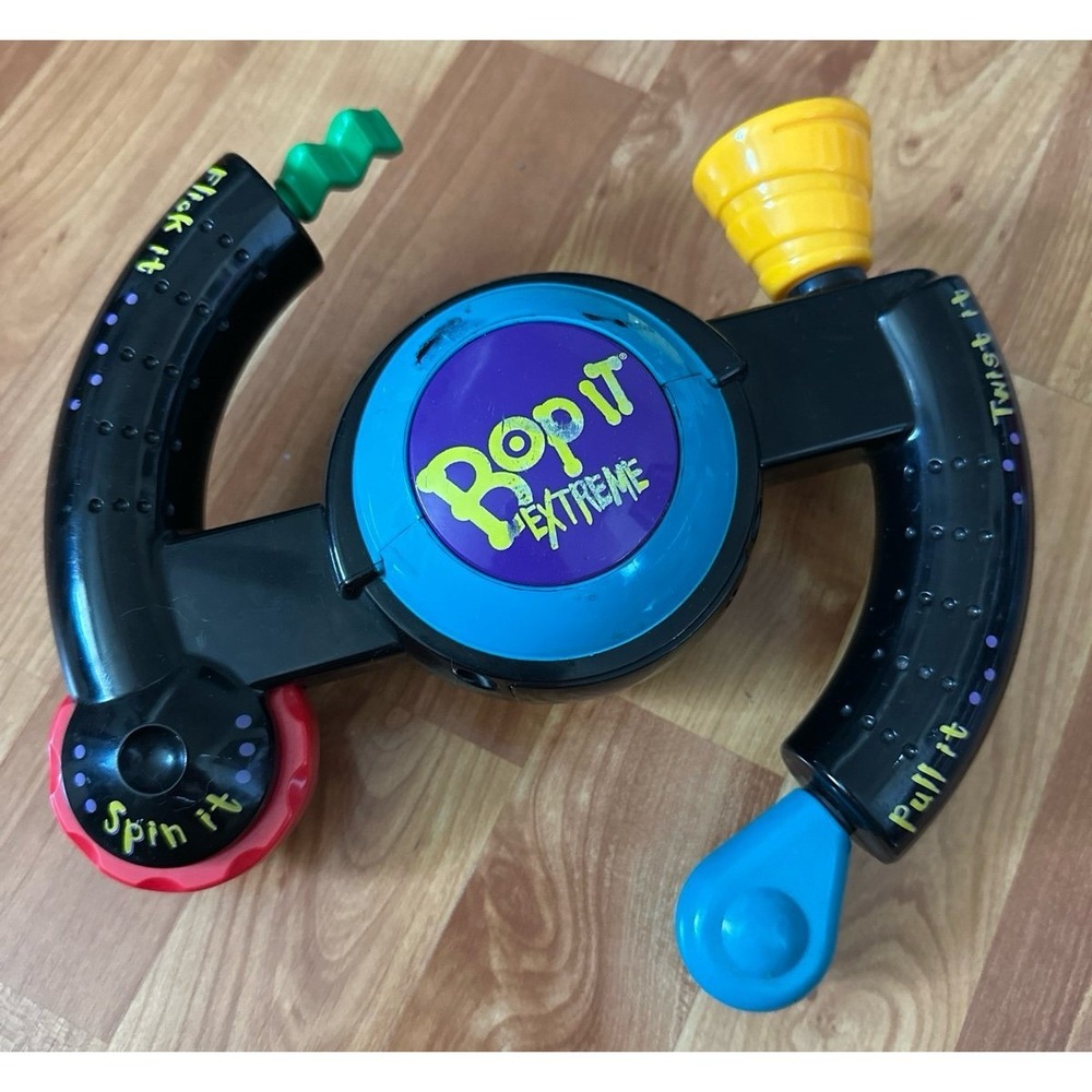 Vintage Hasbro BOP IT EXTREME 1998 Handheld Electronic Game Toy Tested & Works